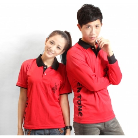 雙袖假兩件POLO衫