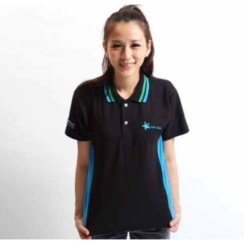 大方款側身接布POLO衫