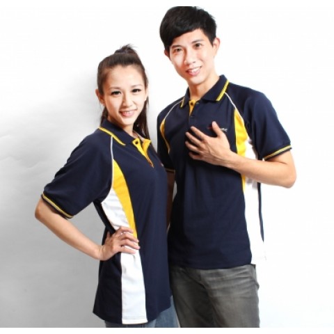 經典雅緻束袖排品剪接POLO衫