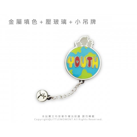 壓玻璃加小吊牌