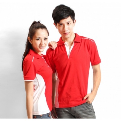 經典側身剪接POLO衫