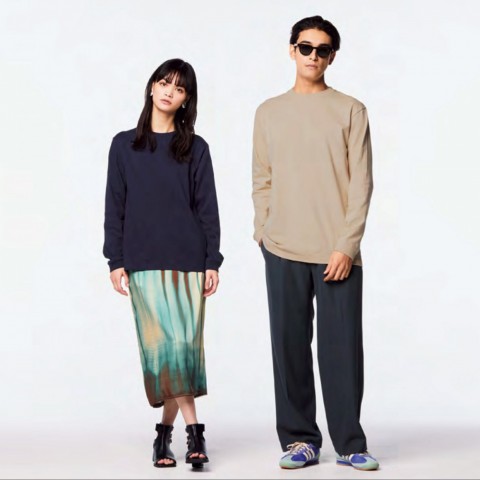 5.6oz 頂級柔綿長袖T恤(1.6吋袖口羅紋)