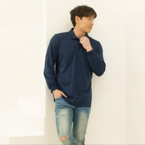 CP 涼感吸濕排汗長袖POLO