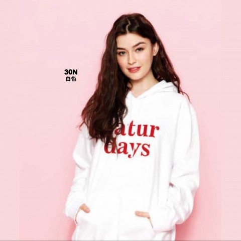 美 亞規連帽T恤(內刷毛)